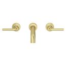 Pfister Brushed Gold Two Handle Widespread Wall Mount Bathroom Sink Faucet 