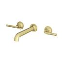 Pfister Brushed Gold Two Handle Widespread Wall Mount Bathroom Sink Faucet 
