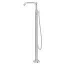 Pfister Polished Chrome Double Lever Handle Tub Floor Mount Filler with Hand Shower (Trim Only) 