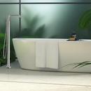 Pfister Polished Chrome Double Lever Handle Tub Floor Mount Filler with Hand Shower (Trim Only) 