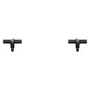 Pfister Matte Black 2-5/16 in. Metal Cross Handle 