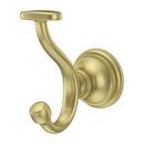 Single Robe Hook in Brushed Gold