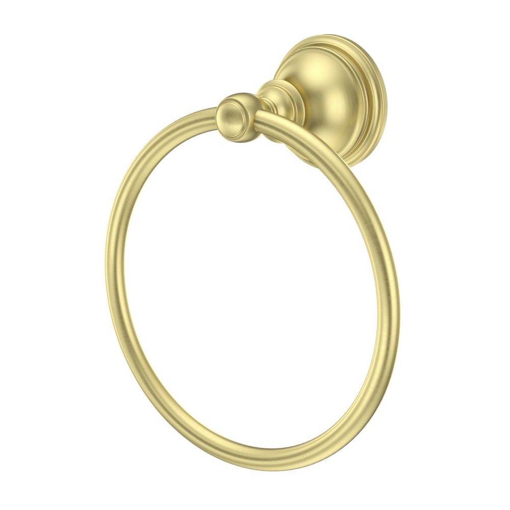 Pfister Brushed Gold Round Closed Towel Ring 