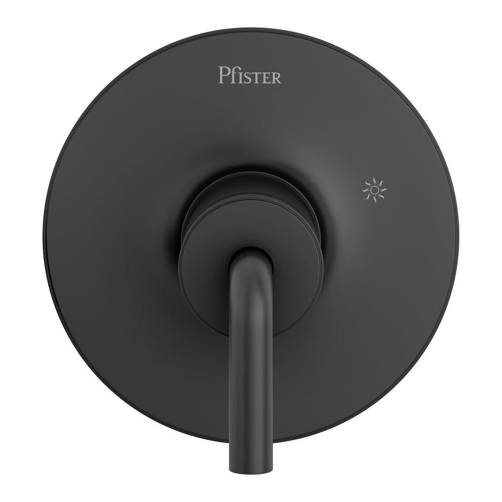 Pfister Matte Black Single Handle Single Function Shower Faucet Trim Only 