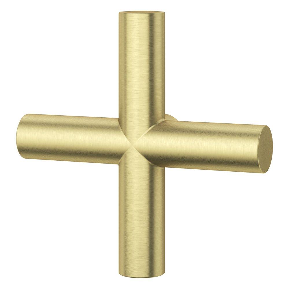 Pfister Brushed Gold 3-1/8 in. Metal Cross Handle 