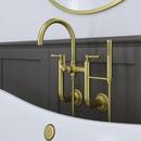 Pfister Brushed Gold Three Handle Wall Mount Filler 