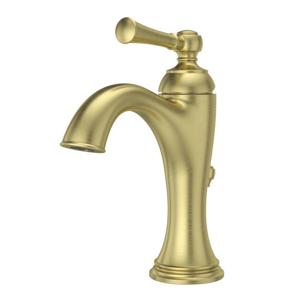 Pfister Brushed Gold Single Handle Monoblock Bathroom Sink Faucet 