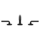 Pfister Matte Black Two Handle Widespread Bathroom Sink Faucet 