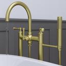 Pfister Brushed Gold Two Handle Cross Floor Mount Filler 
