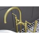 Pfister Brushed Gold Two Handle Cross Floor Mount Filler 