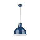 Millennium Lighting Navy Blue 1-Light Cord Hung Deep Bowl Shade 
