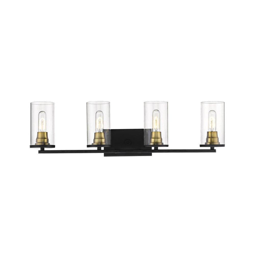 Millennium Lighting Matte Black/Heirloom Bronze Vanity Fixture in Matte Black/Heirloom Bronze 