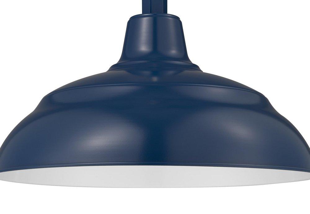 Millennium Lighting Navy Blue 1-Light Warehouse Shade 