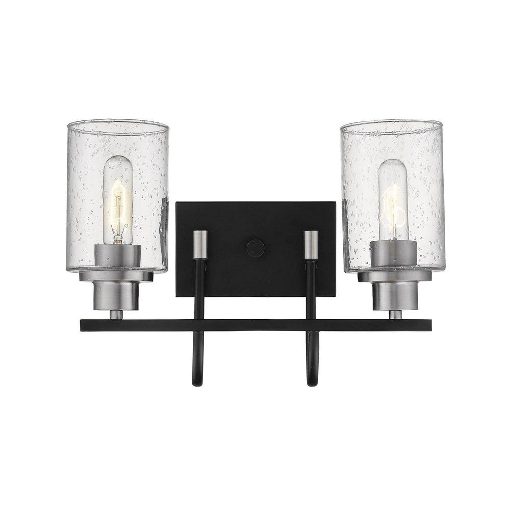 Millennium Lighting Matte Black/Brushed Nickel Vanity Fixture in Matte Black/Brushed Nickel 
