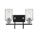 Millennium Lighting Matte Black/Brushed Nickel Vanity Fixture in Matte Black/Brushed Nickel 