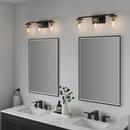Millennium Lighting Matte Black/Heirloom Bronze 100W 3-Light Medium E-26 Vanity Fixture 