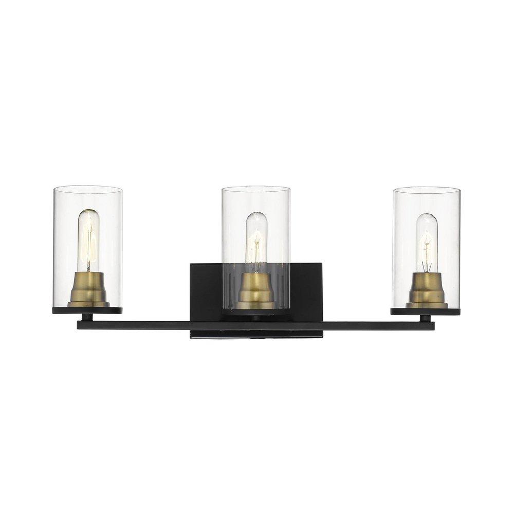 Millennium Lighting Matte Black/Heirloom Bronze Vanity Fixture in Matte Black/Heirloom Bronze 