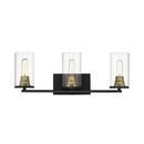 Millennium Lighting Matte Black/Heirloom Bronze Vanity Fixture in Matte Black/Heirloom Bronze 