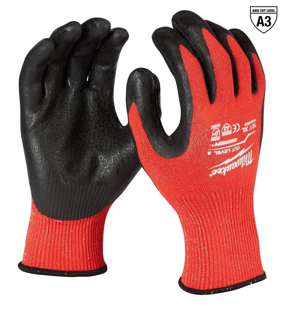 Milwaukee&reg; Silver Nitrile and Nylon Gloves in Red and Black (Pack of 12) 