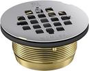 2 in. Brass Polished Stainless Shower Drain