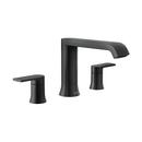 Two Handle Roman Tub Faucet in Matte Black (Trim Only)