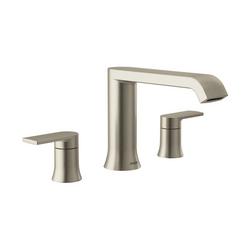 Two Handle Roman Tub Faucet in Brushed Nickel (Trim Only)