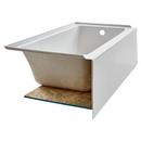 American Standard White 60 x 32 in. Soaker Alcove Bathtub Right Drain 