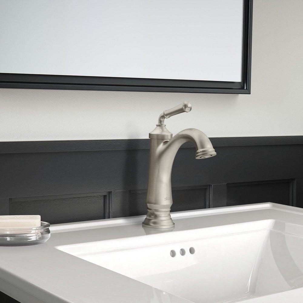 American Standard Brushed Nickel Single Handle Centerset Bathroom Sink Faucet 