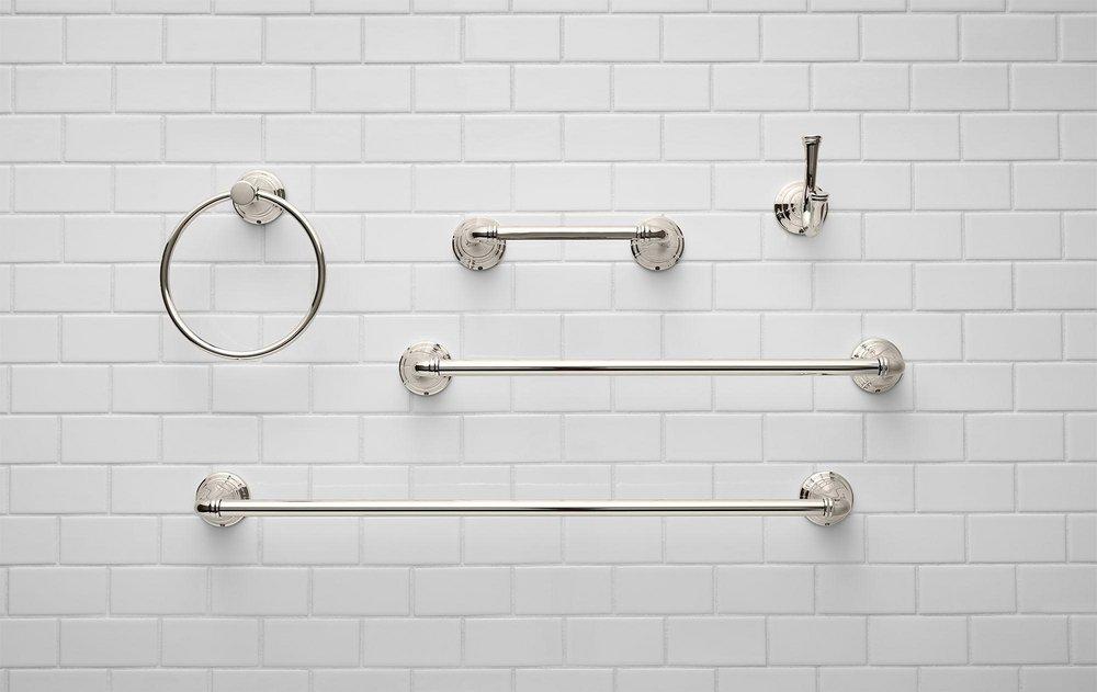 American Standard Polished Nickel Round Open Towel Ring 