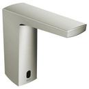 Single Handle Electronic Bathroom Sink Faucet in Brushed Nickel Lever Handle