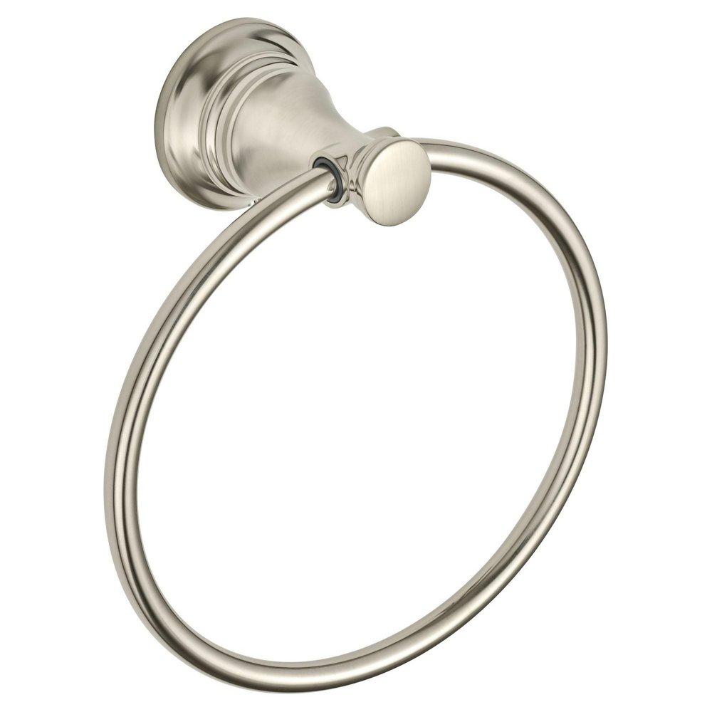 American Standard Brushed Nickel Round Closed Towel Ring 