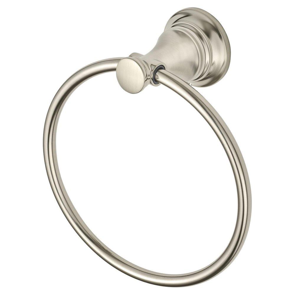 American Standard Brushed Nickel Round Closed Towel Ring 