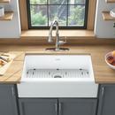 American Standard Brilliant White 33-1/16 x 22-3/16 in. Cast Iron Single Bowl Undermount Kitchen Sink in Brilliant White 