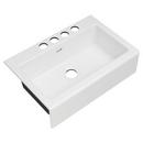 American Standard Brilliant White 33-1/16 x 22-3/16 in. Cast Iron Single Bowl Undermount Kitchen Sink in Brilliant White 