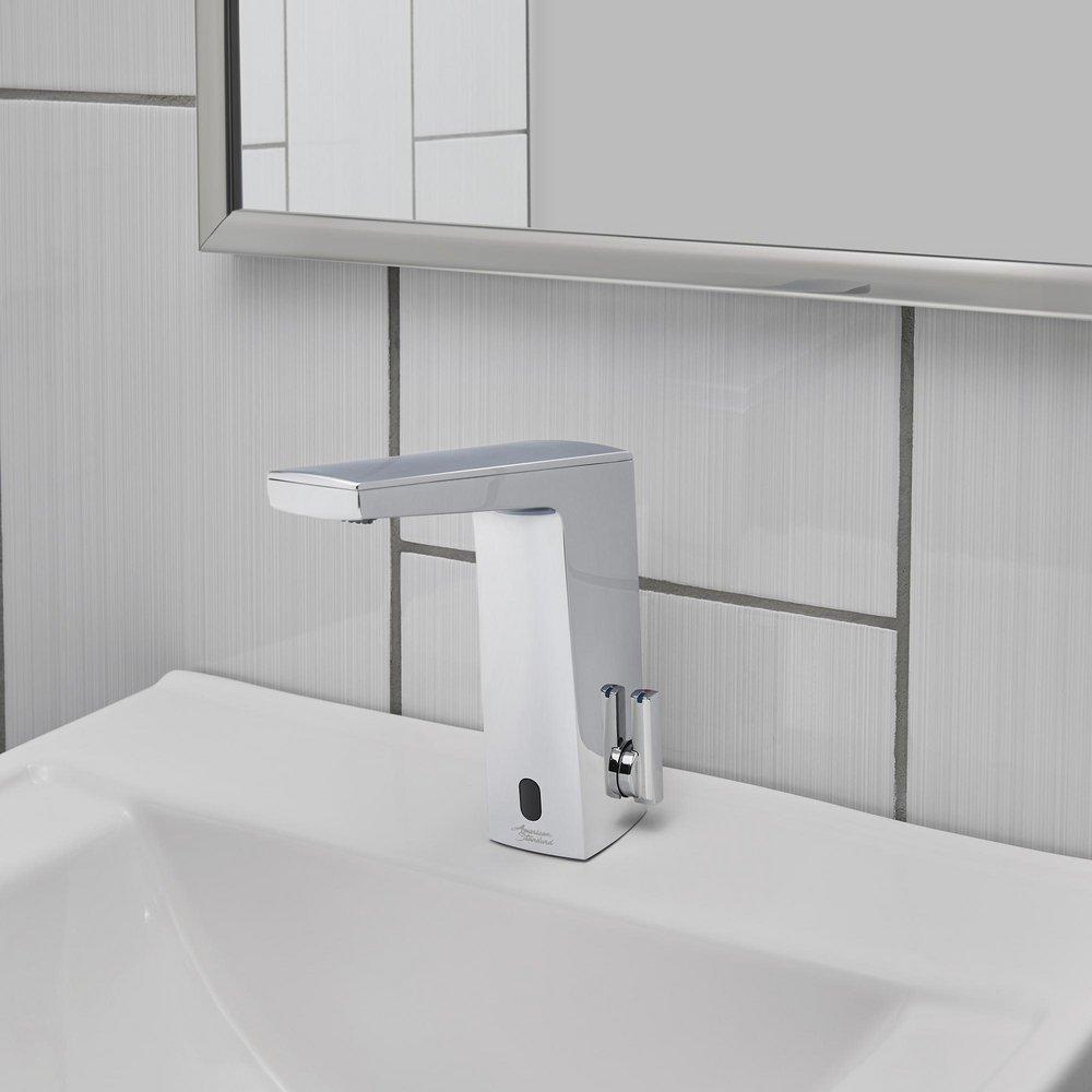 American Standard Polished Chrome Single Handle Electronic Bathroom Sink Faucet Lever Handle 