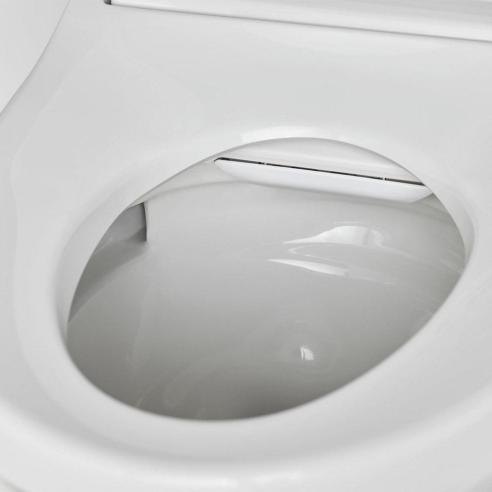 American Standard White Elongated Closed Front Toilet Seat 