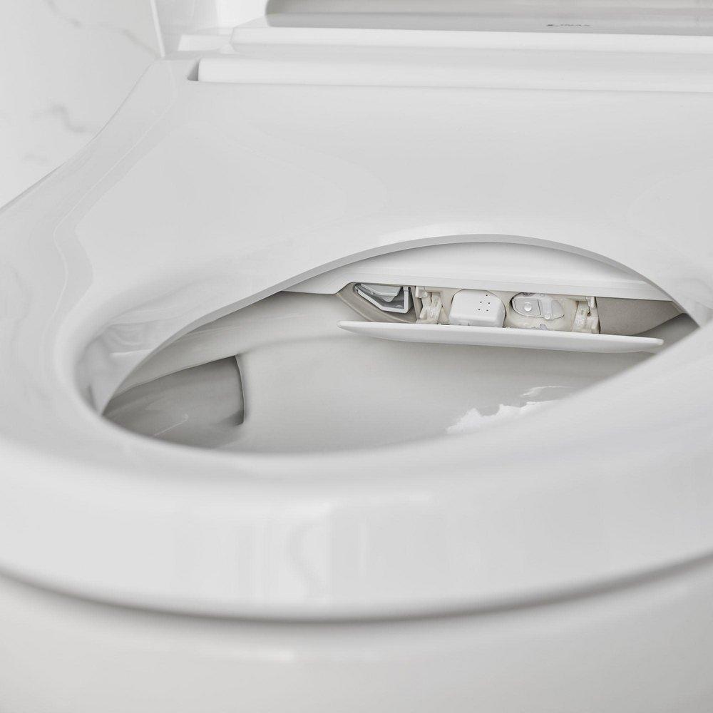 American Standard White Elongated Closed Front Toilet Seat 