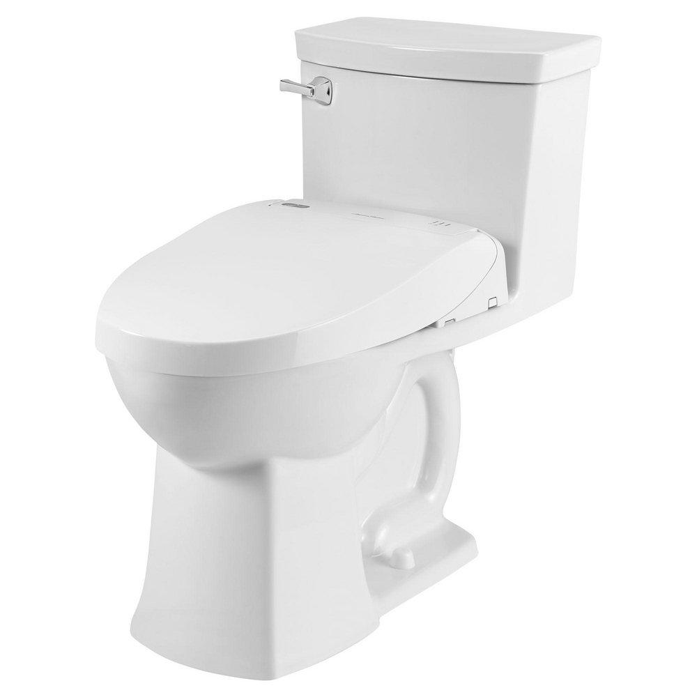American Standard White Elongated Closed Front Toilet Seat 
