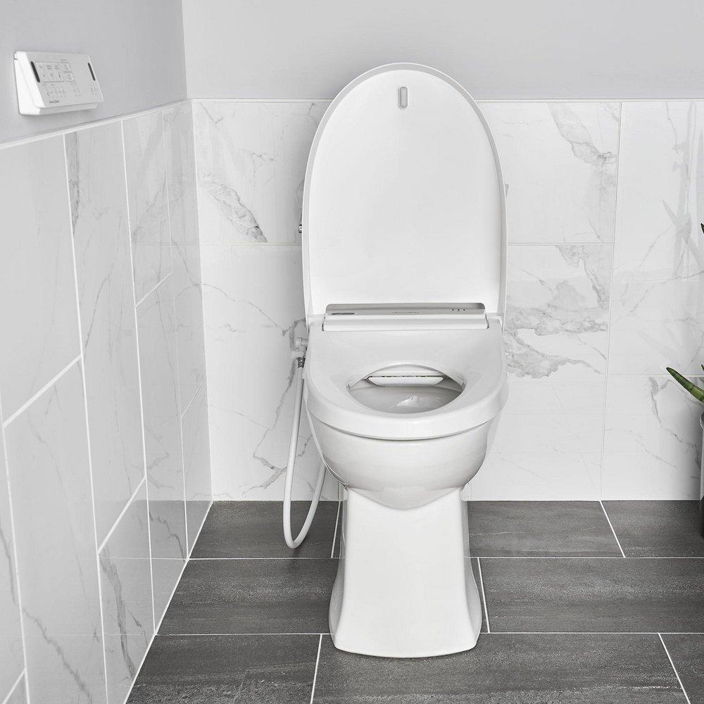 American Standard White Elongated Closed Front Toilet Seat 