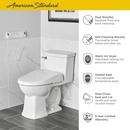 American Standard White Elongated Closed Front Toilet Seat 