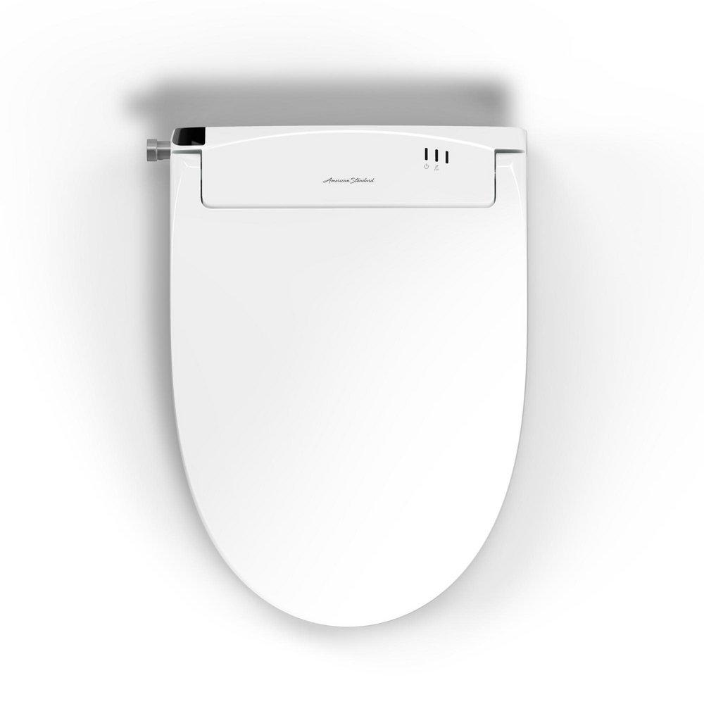 American Standard White Elongated Closed Front Toilet Seat 