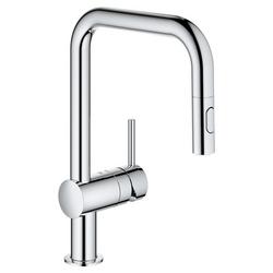Single Handle Pull Down Kitchen Faucet in StarLight&reg; Chrome