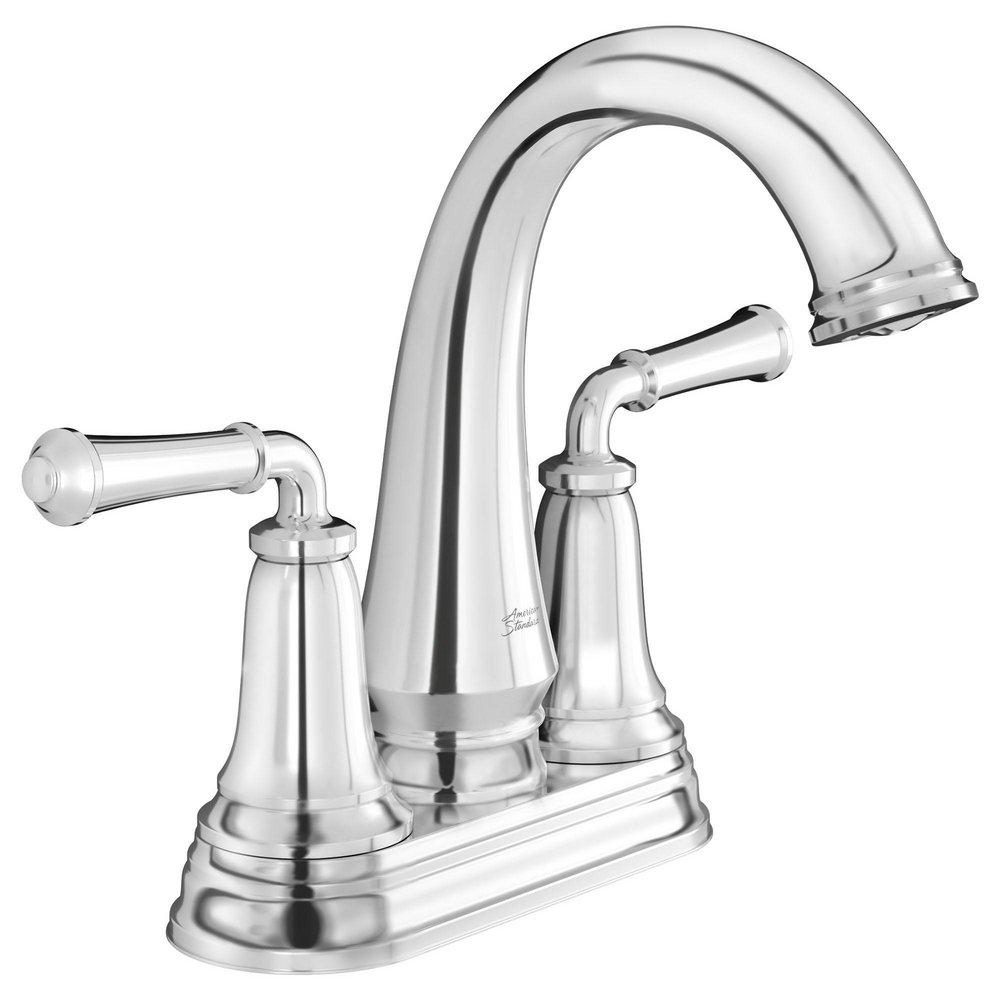American Standard Polished Chrome Two Handle Centerset Bathroom Sink Faucet 