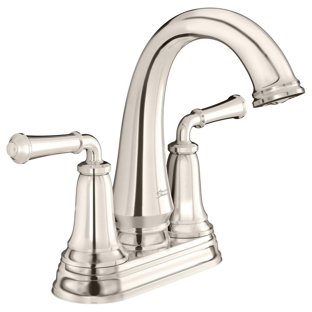 American Standard Polished Nickel PVD Two Handle Centerset Bathroom Sink Faucet 