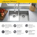 American Standard Stainless Steel 32-11/16 x 22 in. 1 Hole Double Bowl Dual Mount Kitchen Sink 