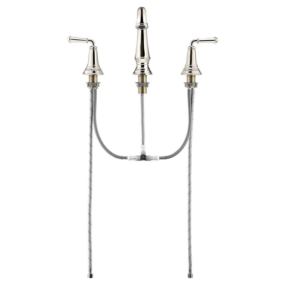 American Standard Polished Nickel PVD Two Handle Widespread Bathroom Sink Faucet 