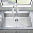 American Standard Stainless Steel 33 x 22 in. 1 Hole Single Bowl Dual Mount Kitchen Sink 