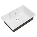 American Standard Brilliant White 33 x 22-1/16 in. Cast Iron Single Bowl Drop-in Kitchen Sink in Brilliant White 