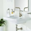 GROHE Brushed Nickel Single Handle Monoblock Bathroom Sink Faucet Lever Handle 