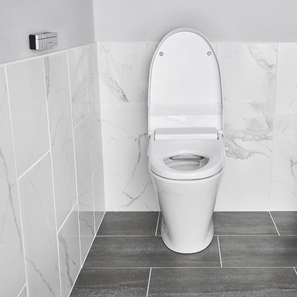 American Standard Alabaster White Elongated Closed Front with Cover Bidet 